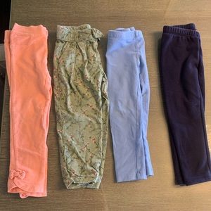 4 Piece Bundle- Girls Leggings- LIKE NEW